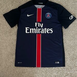 Nike PSG Navy and Red Jersey